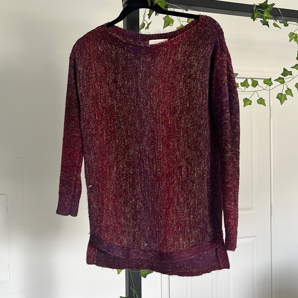 Oversized rainbow sweater